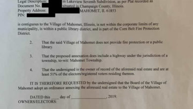 village of mahomet lakeview annexation