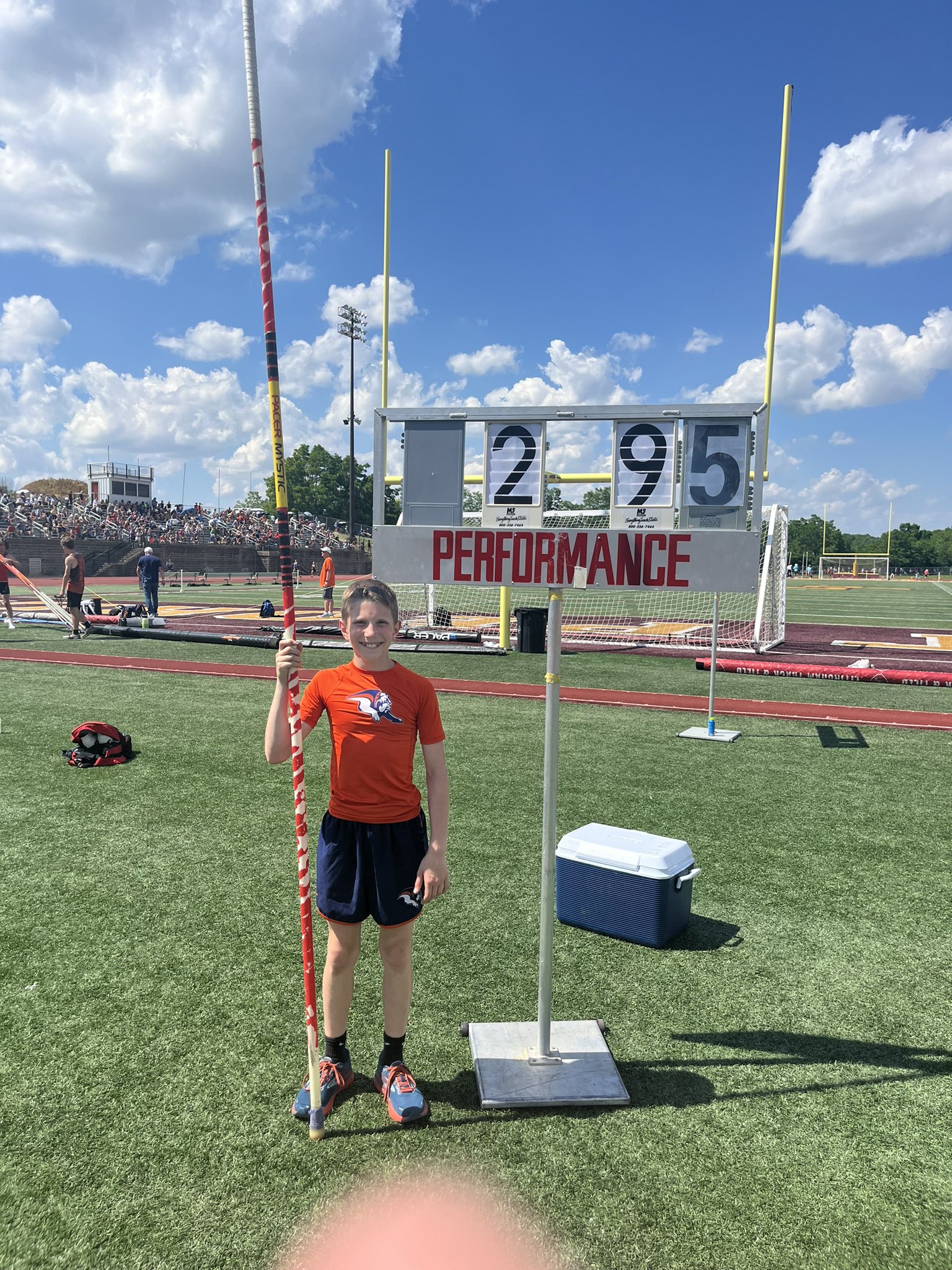 Grant Morphew Vaults to Second Place at IESA State Meet, Leading